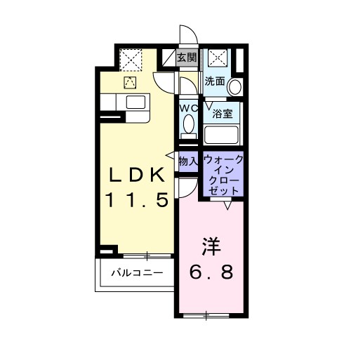 アンソレイユ 間取り図