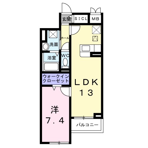 アンソレイユ 間取り図