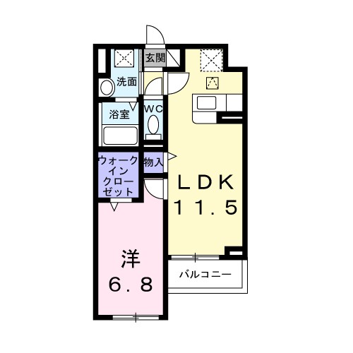 アンソレイユ 間取り図