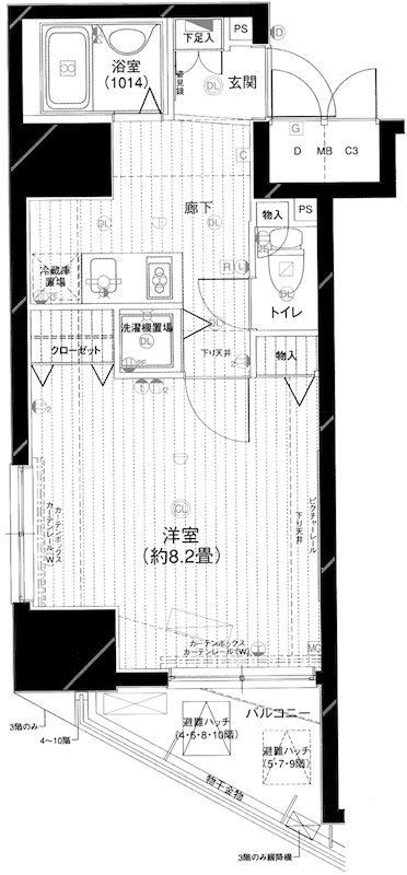 メインステージ五反田駅前 間取り図