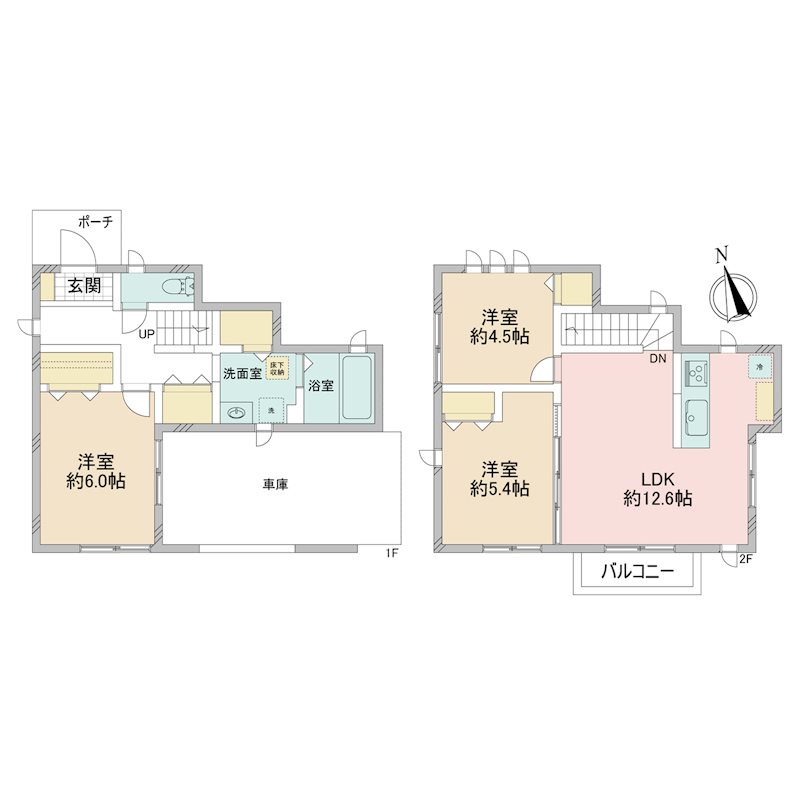 久我山1丁目戸建 間取り図