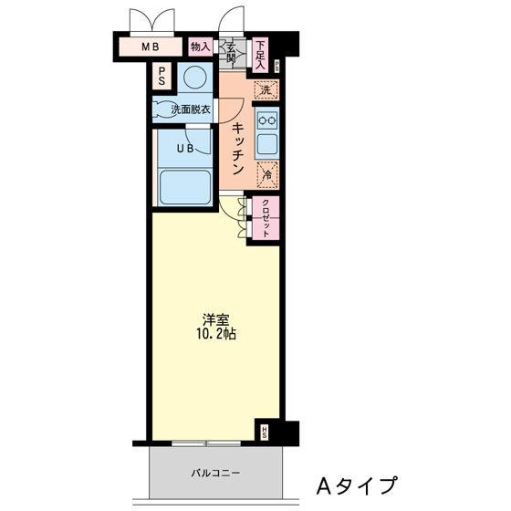 エスティメゾン代沢 間取り図