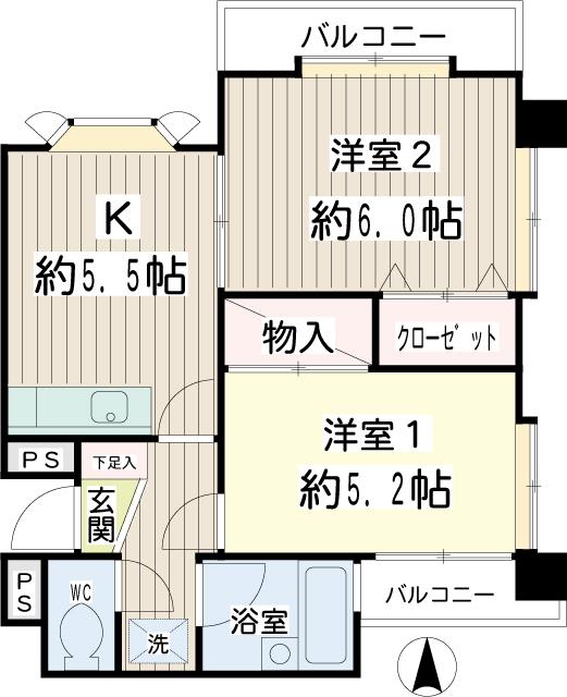 アルカディア自由ヶ丘 間取り図