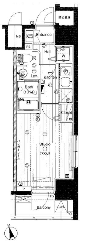 ガーラ・プレシャス代々木上原 間取り図
