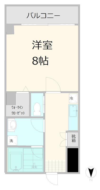 アベイユ神秋 303号室 間取り
