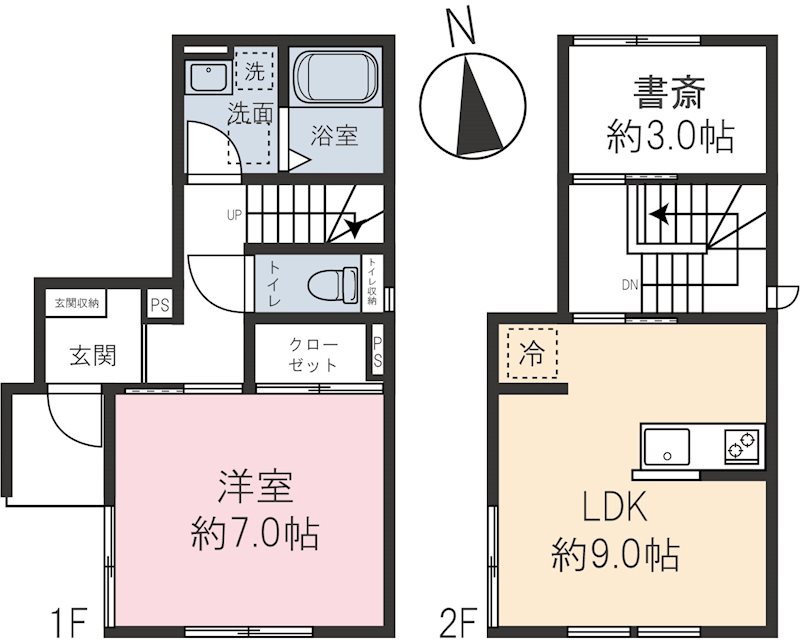 めぞん今西 201号室 間取り