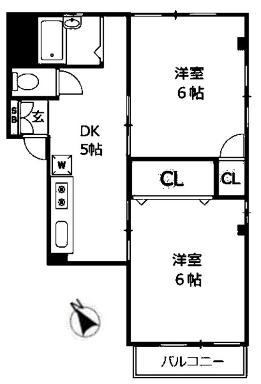 サン・アマノ中野 202号室 間取り