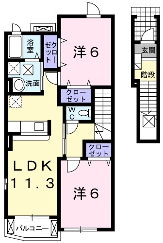 Ｓｕｎｌｉｔ　Ｂｒｏｏｋ 間取り図