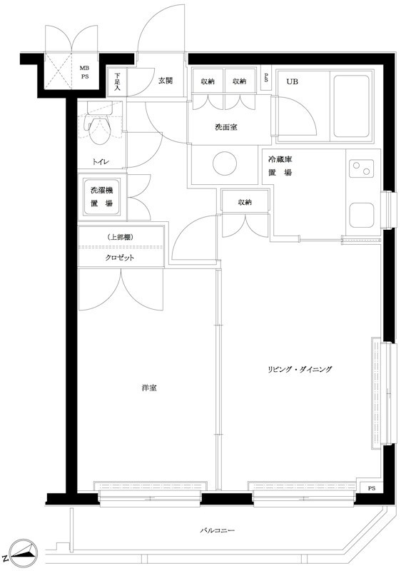 ルーブル早稲田弐番館 307号室 間取り