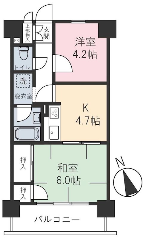藤和池袋コープ 602号室 間取り