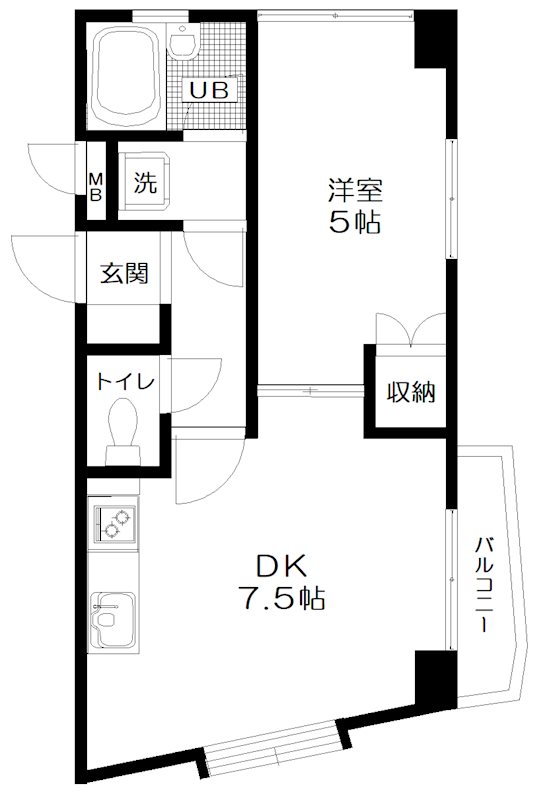 モリヒロ 101号室 間取り