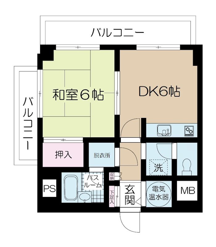 ライオンズプラザお茶の水 609号室 間取り