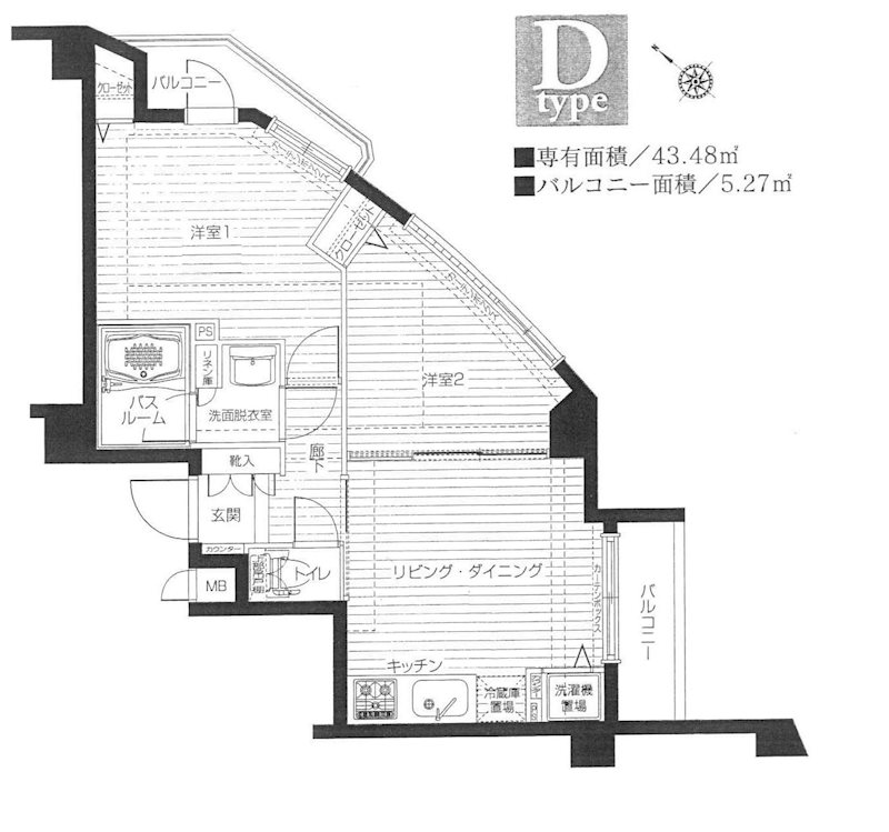 エルミタージュ荻窪 302号室 間取り