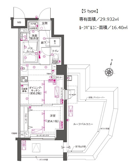 ZOOM渋谷笹塚Second 507号室 間取り
