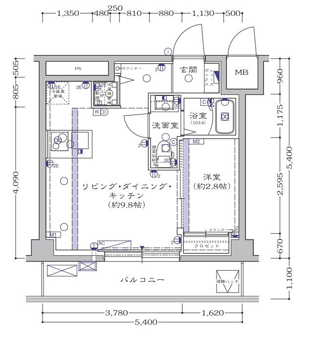 第27宮庭マンション 908号室 間取り