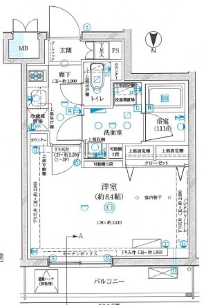 GRAN PASEO神楽坂Ⅱ 302号室 間取り