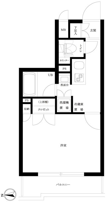 ルーブル高田馬場参番館 606号室 間取り