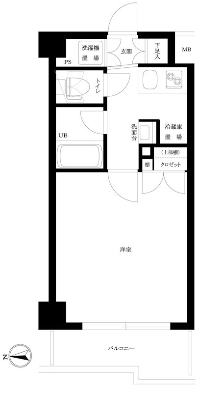ルーブル高田馬場参番館 305号室 間取り