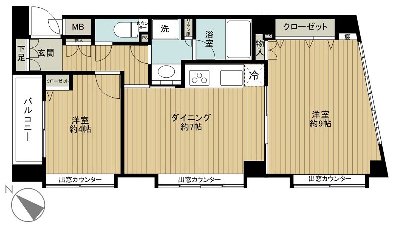 エルミタージュ荻窪 301号室 間取り