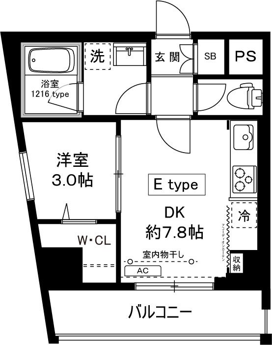 Milebel　chitosedai(ミレベル千歳台） 311号室 間取り