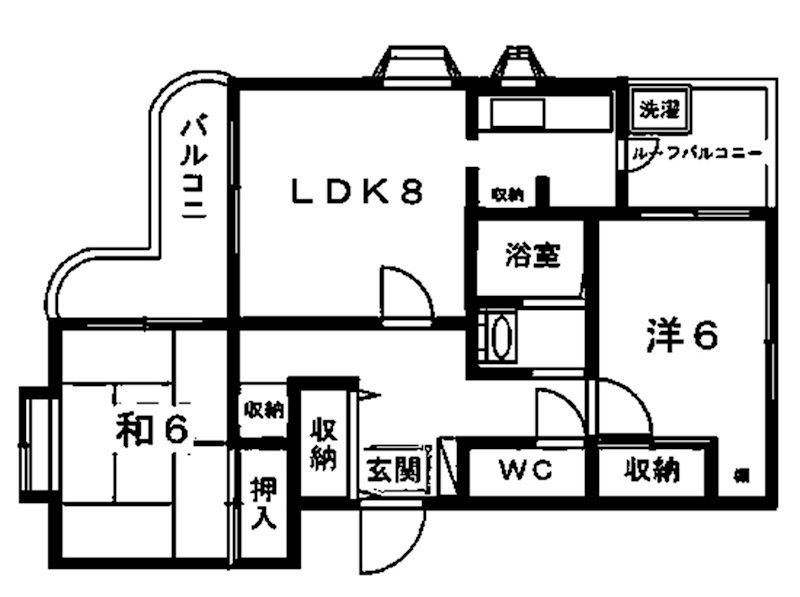 Green　House 202号室 間取り
