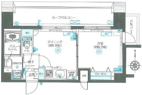 フェニックス本郷東大前 701号室 間取り