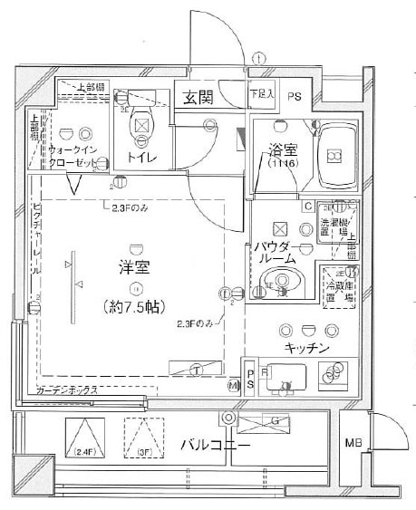 ステージファースト上落合 405号室 間取り