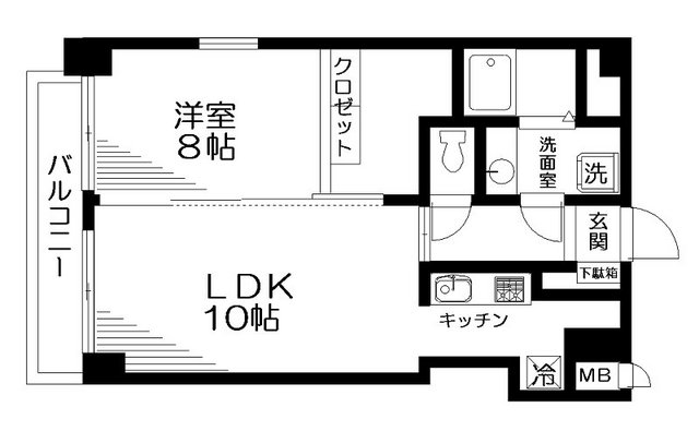 フォレスト千駄ヶ谷 101号室 間取り