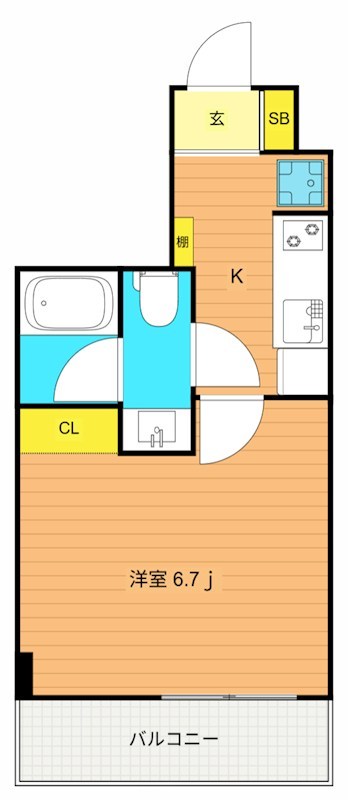 旗ヶ岡アパートメント 間取り図