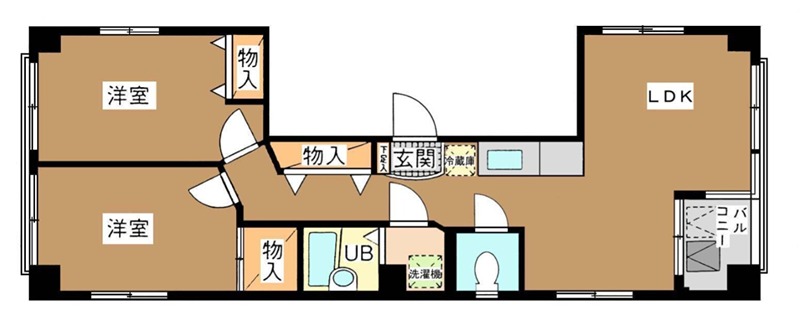 斉藤ビル 301号室 間取り