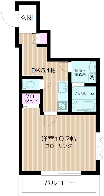 ウーノルミノーゾ 309号室 間取り
