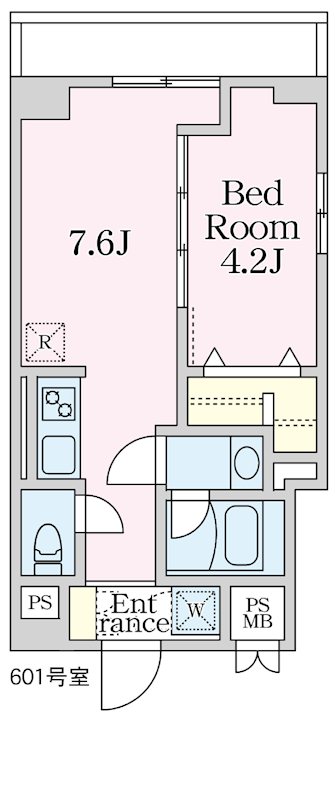 エスティメゾン大塚 601号室 間取り