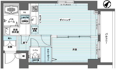 エルミタージュ代田橋 401号室 間取り