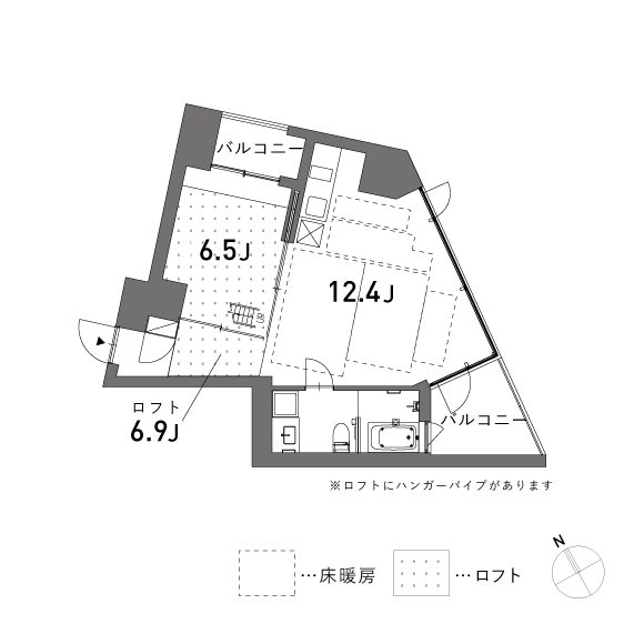 est 205号室 間取り