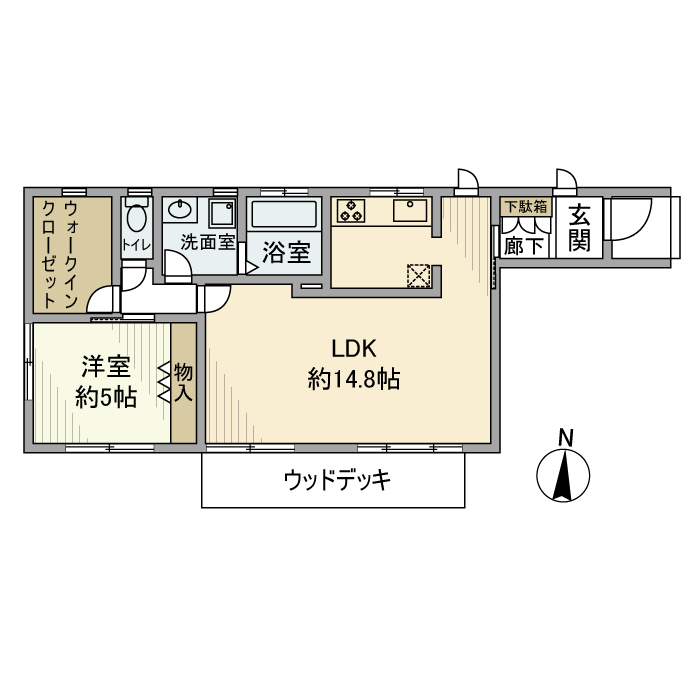 上用賀戸建 間取り図