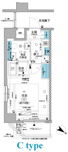 フェニシア三軒茶屋 303号室 間取り