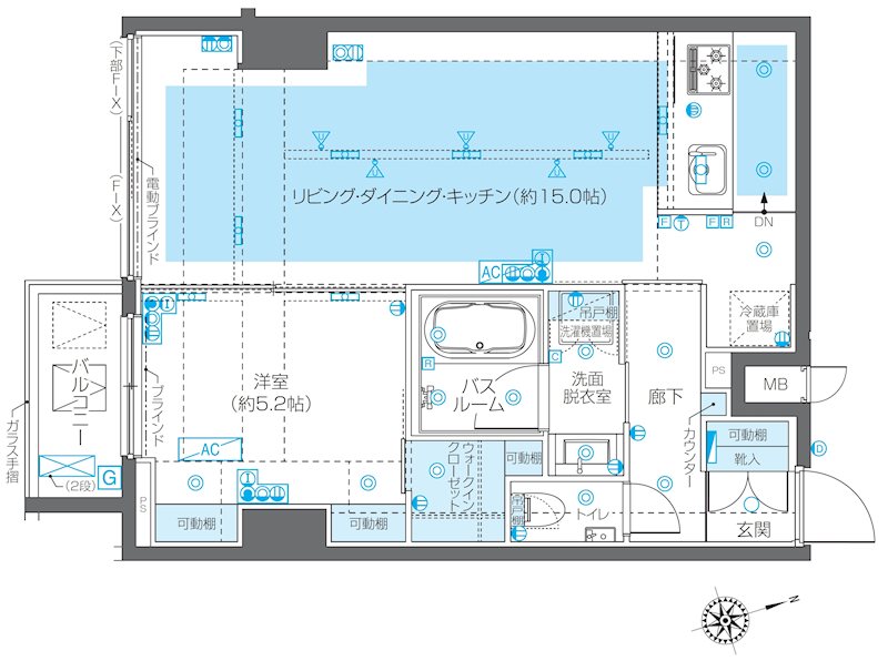 ZOOM広尾 303号室 間取り