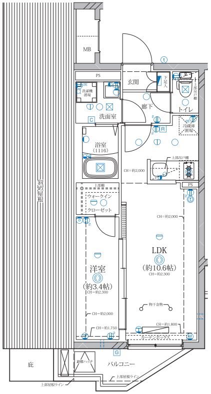 ディアレイシャス等々力 間取り図
