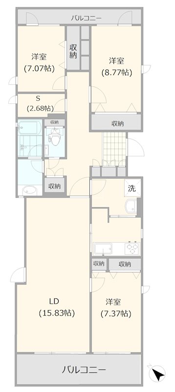 ウィスタリアコートＣ 間取り図