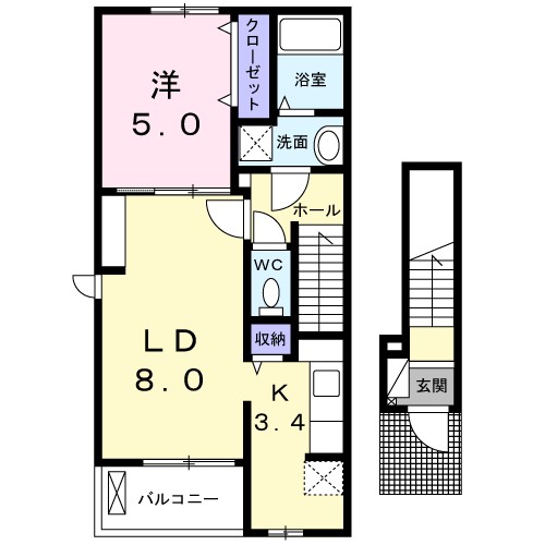 カメリア上北沢 間取り図