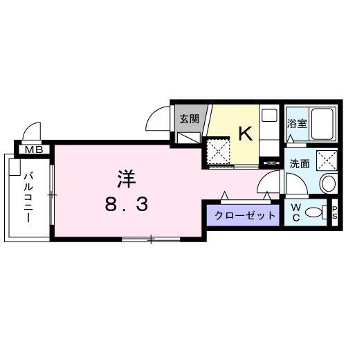 フォルトゥナ弦巻 間取り図