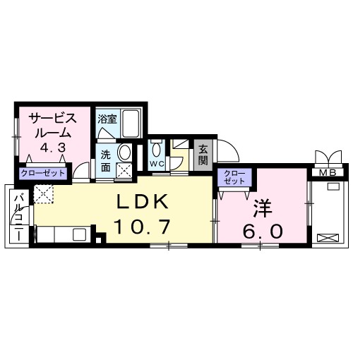 カーサ　アルドーレ 間取り図