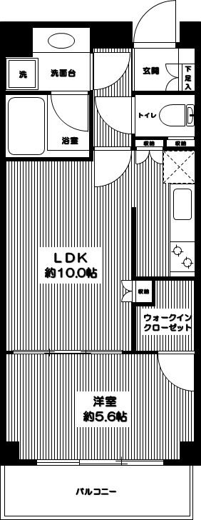 カスタリア高輪台Ⅱ 間取り図