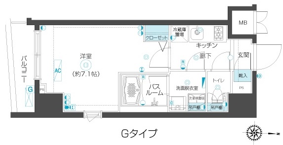 フェニックス市谷本村町 間取り図