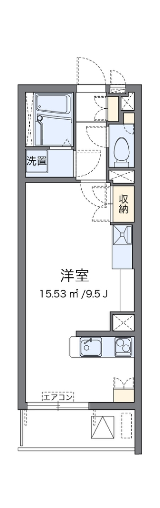 レオネクストエクセルアサヒⅥ 間取り図
