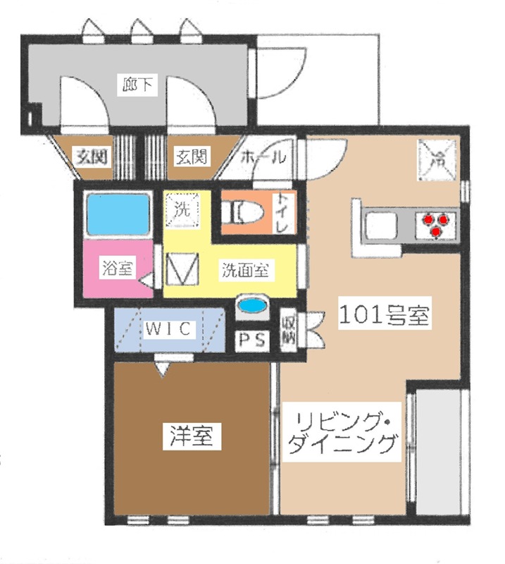 Large中落合 間取り図