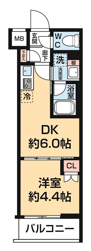 ハーモニーレジデンス中野ＮＯＲＴＨ ＡＲＡＩ 間取り図