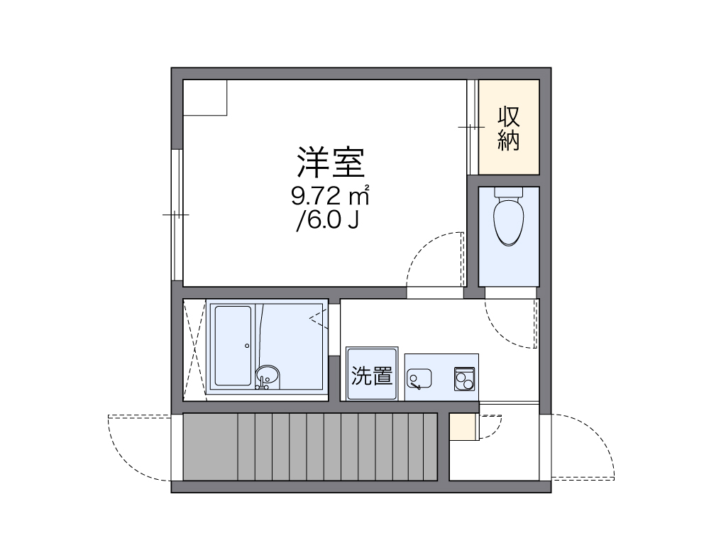 レオパレスＳｐｅｒａｎｚａ赤坂 間取り図