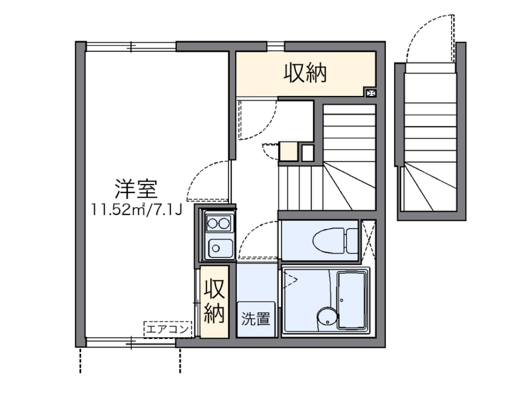 レオネクストＮＡＮＡ 間取り図