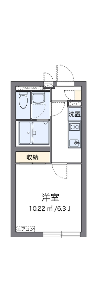 クレイノスカイ大井町 間取り図